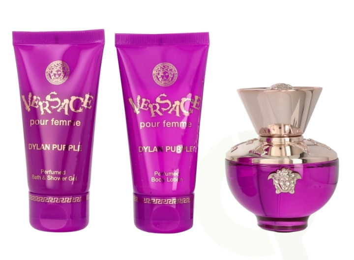 Versace Dylan Purple Pour Femme Giftset 150 ml Edp Spray 50ml/Bath & Shower Gel 50ml/Body Lotion 50ml in the group BEAUTY & HEALTH / Gift sets / Gift sets for her at TP E-commerce Nordic AB (C76874)