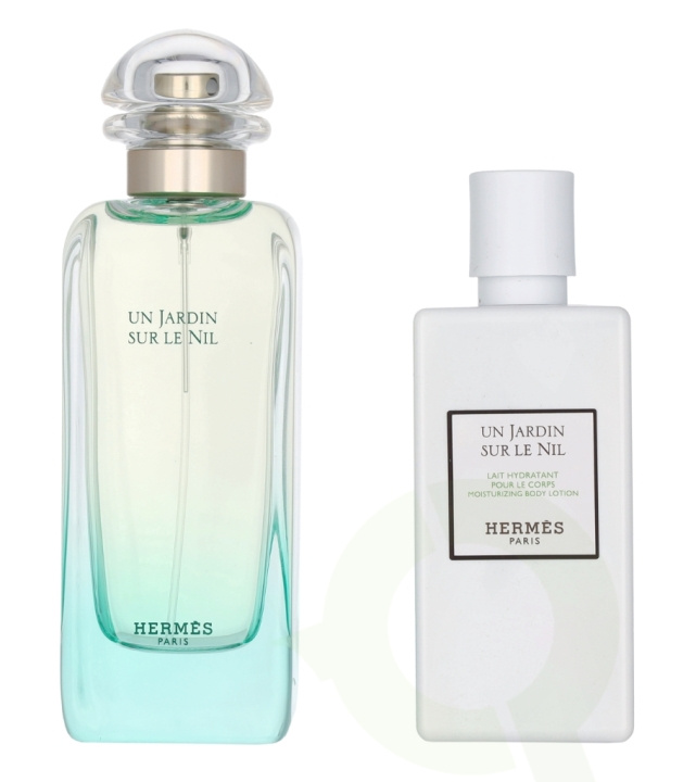 Hermes Un Jardin Sur Le Nil Giftset 180 ml Edt Spray 100ml/Body Lotion 80ml in the group BEAUTY & HEALTH / Gift sets / Gift sets for her at TP E-commerce Nordic AB (C76989)