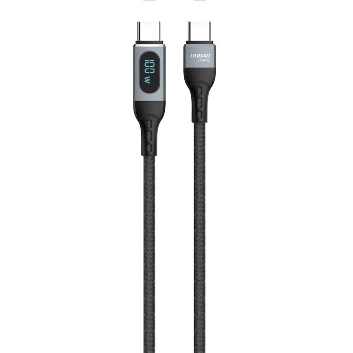 Dudao L7MaxC USB-C to USB-C Cable 100W 1m Black in the group COMPUTERS & PERIPHERALS / Computer cables / USB / USB-C at TP E-commerce Nordic AB (C77124)