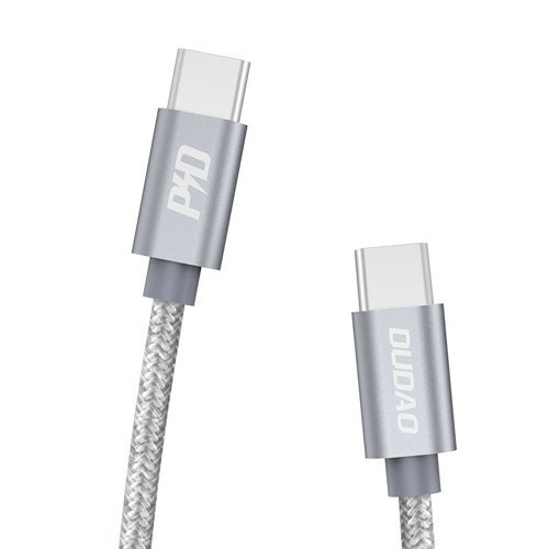 Dudao L5ProC USB-C to USB-C cable 45W 1m gray in the group COMPUTERS & PERIPHERALS / Computer cables / USB / USB-C at TP E-commerce Nordic AB (C77125)