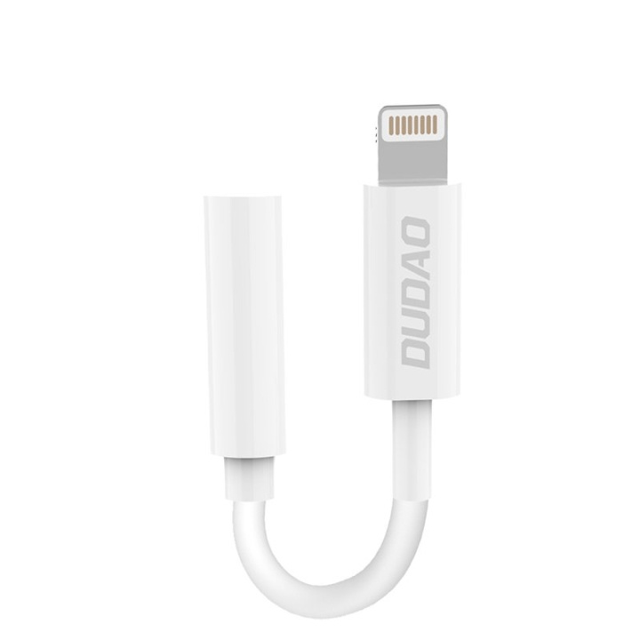 Dudao L16i Lightning to 3.5mm Jack adapter white in the group SMARTPHONE & TABLETS / Chargers & Cables / Adapters at TP E-commerce Nordic AB (C77127)