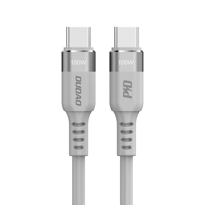 Dudao L5CMAX USB-C to USB-C cable 100W 1m gray in the group COMPUTERS & PERIPHERALS / Computer cables / USB / USB-C at TP E-commerce Nordic AB (C77128)