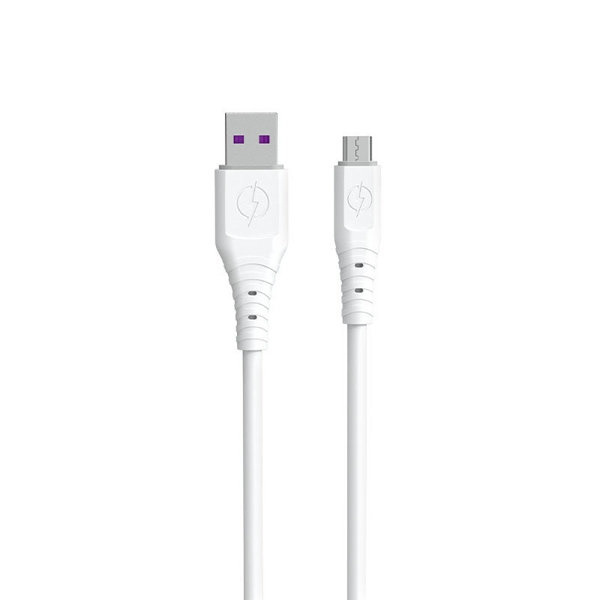 Dudao TGL3M USB-A to USB Micro Cable 1m white in the group COMPUTERS & PERIPHERALS / Computer cables / USB / Micro-USB / Cables at TP E-commerce Nordic AB (C77133)