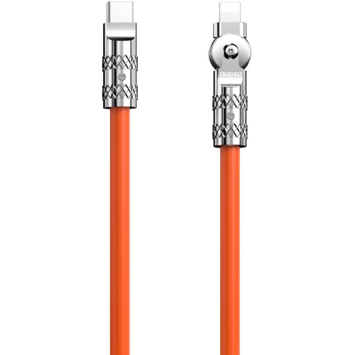 Dudao L24CL USB-C to angled Lightning cable 30W 1m 180° rotation orange in the group COMPUTERS & PERIPHERALS / Computer cables / USB / USB-C at TP E-commerce Nordic AB (C77143)