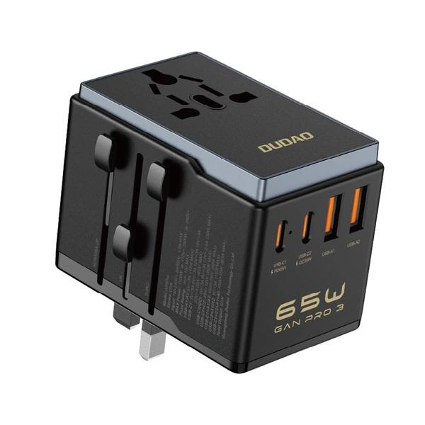 Dudao A65Pro Universal Travel Adapter BlackDudao A65Pro Universal Travel Adapter Black in the group HOME, HOUSEHOLD & GARDEN / Electricity & Lighting / Travel adapters at TP E-commerce Nordic AB (C77169)