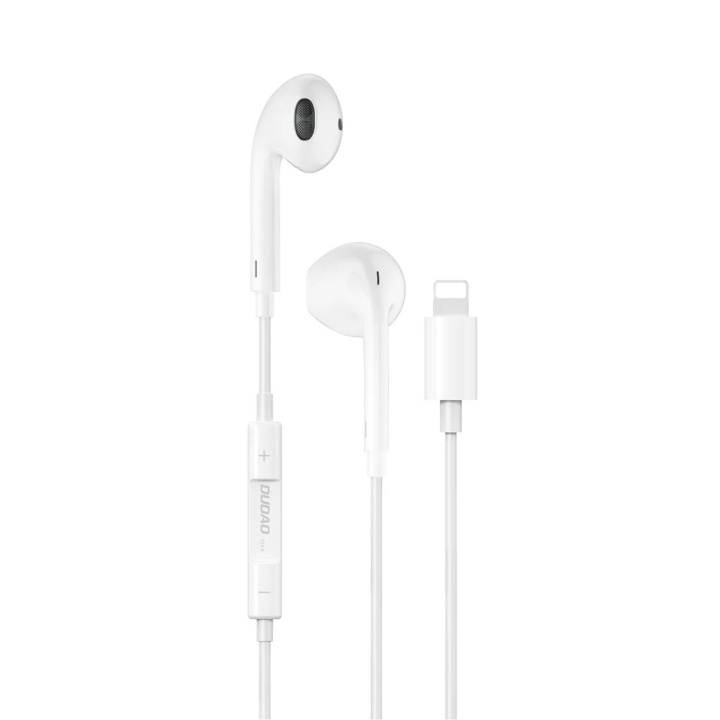 Dudao X14+ In-ear headphones with microphone Lightning white in the group HOME ELECTRONICS / Audio & Picture / Headphones & Accessories / Headphones at TP E-commerce Nordic AB (C77176)