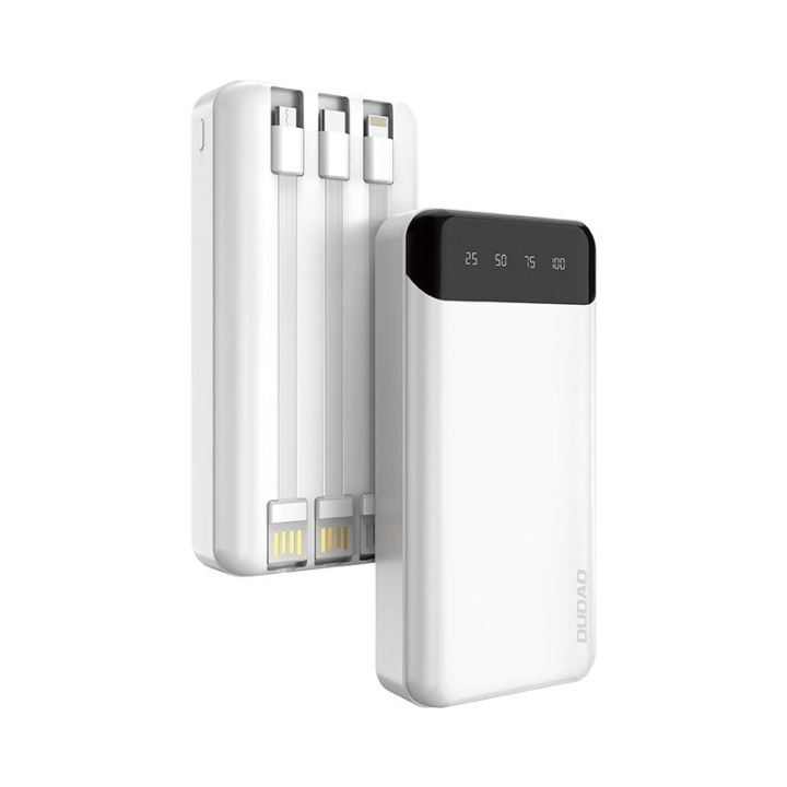 Dudao Powerbank Dudao K6 Pro+ 20000 mAh White-Black in the group SMARTPHONE & TABLETS / Chargers & Cables / Powerbanks at TP E-commerce Nordic AB (C77182)