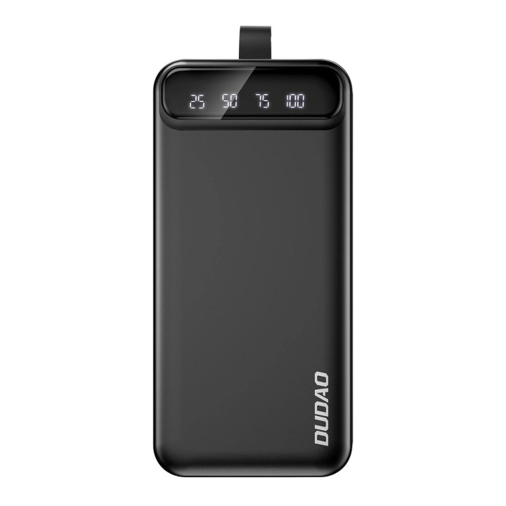 Dudao External Battery Power Bank Dudao K8s+ 2xUSB-A/Typ-C 30000mAh black in the group SMARTPHONE & TABLETS / Chargers & Cables / Powerbanks at TP E-commerce Nordic AB (C77183)