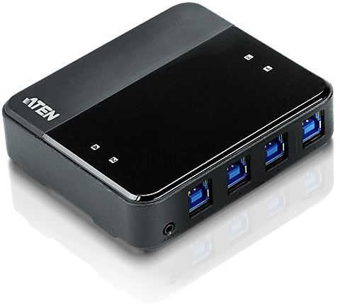 ATEN US434 USB3.0 hub for four computers in the group COMPUTERS & PERIPHERALS / Computer accessories / USB-Hubs at TP E-commerce Nordic AB (C77239)