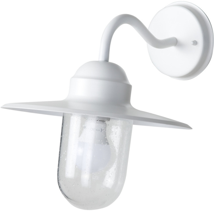 Airam Arvika wall lamp, E27, white in the group HOME ELECTRONICS / Lighting / Wall lights at TP E-commerce Nordic AB (C77247)