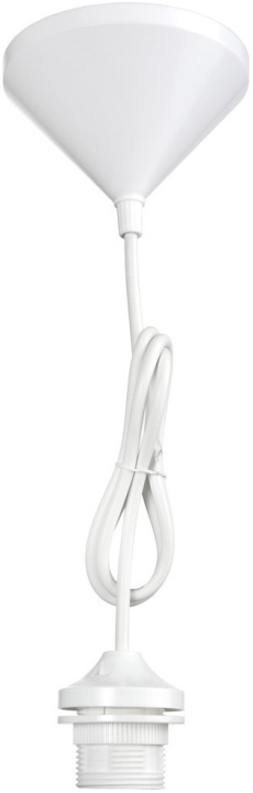 Airam lamp cord, E27, 1,5 m, white in the group HOME ELECTRONICS / Lighting / Ceiling lights at TP E-commerce Nordic AB (C77260)