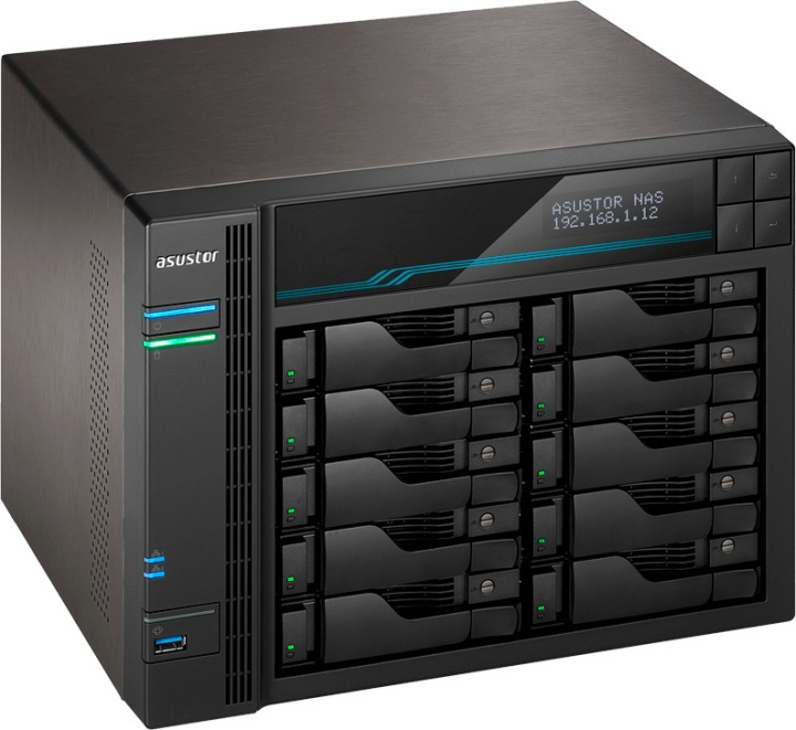 ASUSTOR AS6510T network server in the group COMPUTERS & PERIPHERALS / Network / NAS-units at TP E-commerce Nordic AB (C77330)