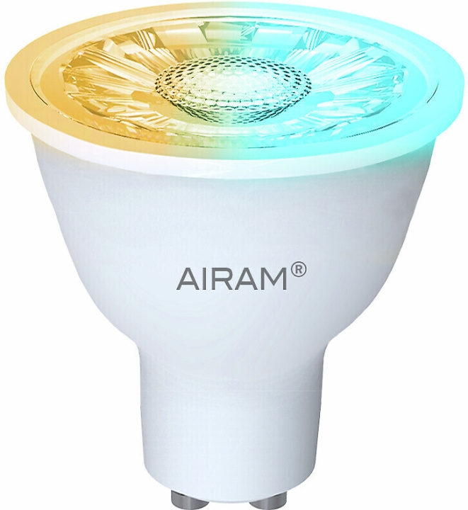 Airam SmartHome PAR16 incandescent lamp, GU10, RGB, 345lm, 2700-6500K, WiFi, 2-pack in the group HOME, HOUSEHOLD & GARDEN / Smart home / Smart Lights at TP E-commerce Nordic AB (C77491)