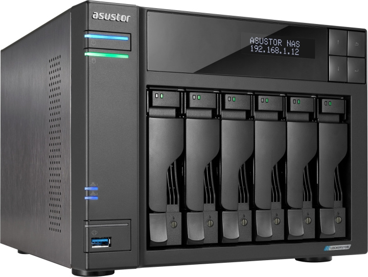 ASUSTOR AS6706T network server in the group COMPUTERS & PERIPHERALS / Network / NAS-units at TP E-commerce Nordic AB (C77494)