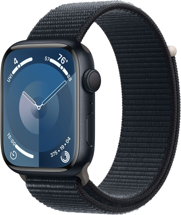 Apple Watch Series 9 (GPS) 41 mm midnight blue aluminium case and midnight blue Sport Loop strap (MR8Y3) in the group SMARTPHONE & TABLETS / Excercise, home & leisure / Apple Watch & Accessories / Apple Watch at TP E-commerce Nordic AB (C77580)