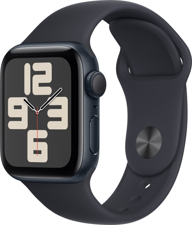 Apple Watch SE (GPS) 40 mm midnight blue aluminium case and midnight blue sport strap, S/M (MR9X3) in the group SMARTPHONE & TABLETS / Excercise, home & leisure / Apple Watch & Accessories / Apple Watch at TP E-commerce Nordic AB (C77608)