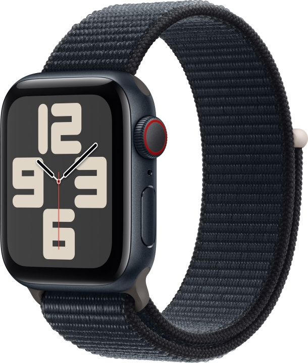 Apple Watch SE (GPS + Cellular) 40 mm midnight blue aluminium case and midnight blue Sport Loop strap (MRGE3) in the group SMARTPHONE & TABLETS / Excercise, home & leisure / Apple Watch & Accessories / Apple Watch at TP E-commerce Nordic AB (C77640)