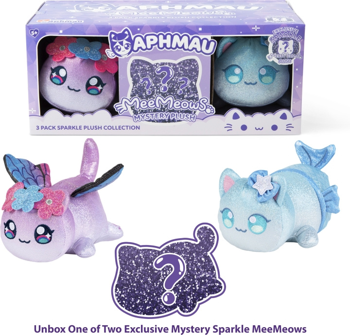 Aphmau MeeMeow Plush Sparkle Set - soft toys, 3-pack in the group TOYS, KIDS & BABY PRODUCTS / Baby toys / stuffed animals at TP E-commerce Nordic AB (C77796)