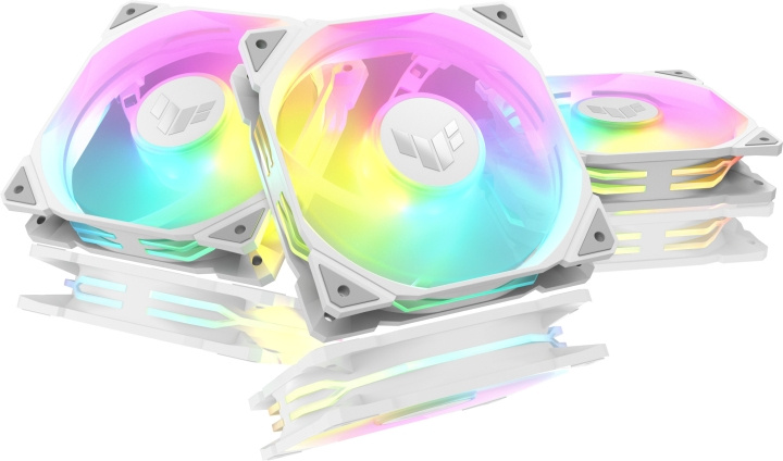 ASUS TUF Gaming TR 120 ARGB PWM fan, 120 mm, white, 3-pack in the group COMPUTERS & PERIPHERALS / GAMING / Gaming accessories at TP E-commerce Nordic AB (C77852)