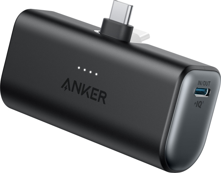 Anker Nano Power Bank backup power supply, 5000 mAh, black in the group SMARTPHONE & TABLETS / Chargers & Cables / Powerbanks at TP E-commerce Nordic AB (C77886)