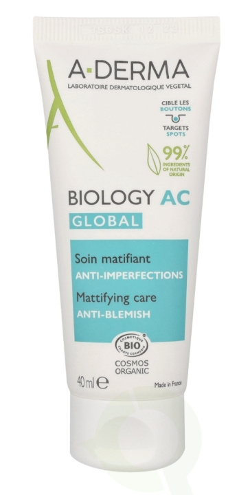 A-Derma Biology AC Global Anti imperfections Treatment 40 ml in the group BEAUTY & HEALTH / Skin care / Body health / Body lotion at TP E-commerce Nordic AB (C77932)