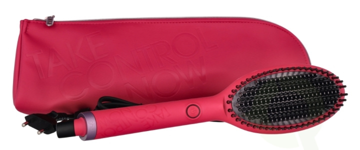 ghd Glide Smoothing Take Control Now Hot Brush Set 2 piece Pink - Heated Brush/Pouch in the group BEAUTY & HEALTH / Hair & Styling / Styling Tools / Hot air brushes at TP E-commerce Nordic AB (C77958)