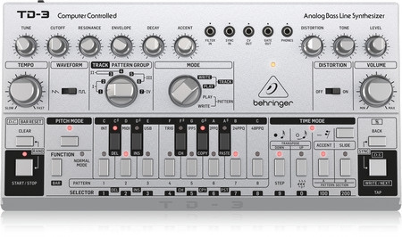 BEHRINGER TD-3-SR synthesizer, grey in the group Sport, leisure & Hobby / Hobby / Music / Accessories for musical instruments at TP E-commerce Nordic AB (C78138)