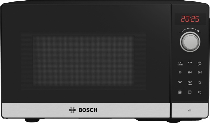 Bosch FEL023MS2 Series 2 microwave, steel in the group HOME, HOUSEHOLD & GARDEN / Household appliances / Microwave ovens at TP E-commerce Nordic AB (C78264)