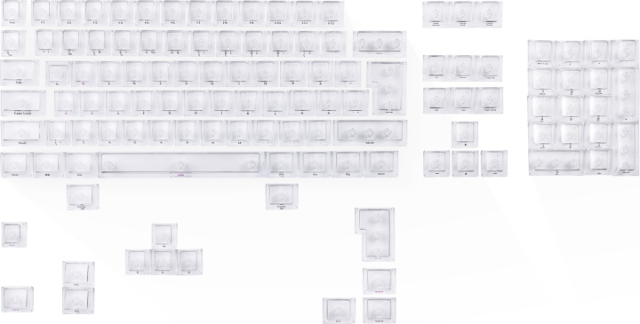 Blackstorm Transparent Keycaps, 119 pieces in the group COMPUTERS & PERIPHERALS / Mice & Keyboards / Keyboards at TP E-commerce Nordic AB (C78454)