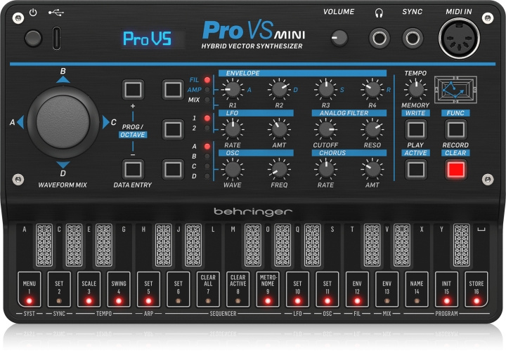 BEHRINGER Pro VS Mini synthesizer in the group Sport, leisure & Hobby / Hobby / Music / Accessories for musical instruments at TP E-commerce Nordic AB (C78465)