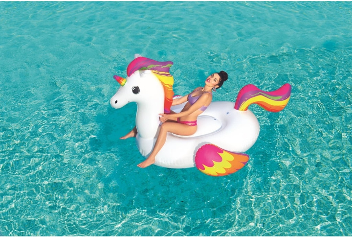 Bestway Supersized Unicorn Rider swimming pool mattress, 2.24m x 1.64m in the group TOYS, KIDS & BABY PRODUCTS / Outdoor toys / Bath toys at TP E-commerce Nordic AB (C78497)