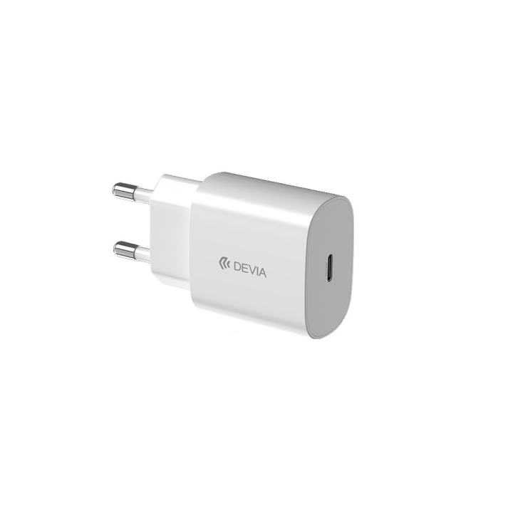 Devia väggladdare Rocket PD 20W 1x USB-C vit in the group SMARTPHONE & TABLETS / Chargers & Cables / Wall charger / Wall charger USB-C at TP E-commerce Nordic AB (C78590)