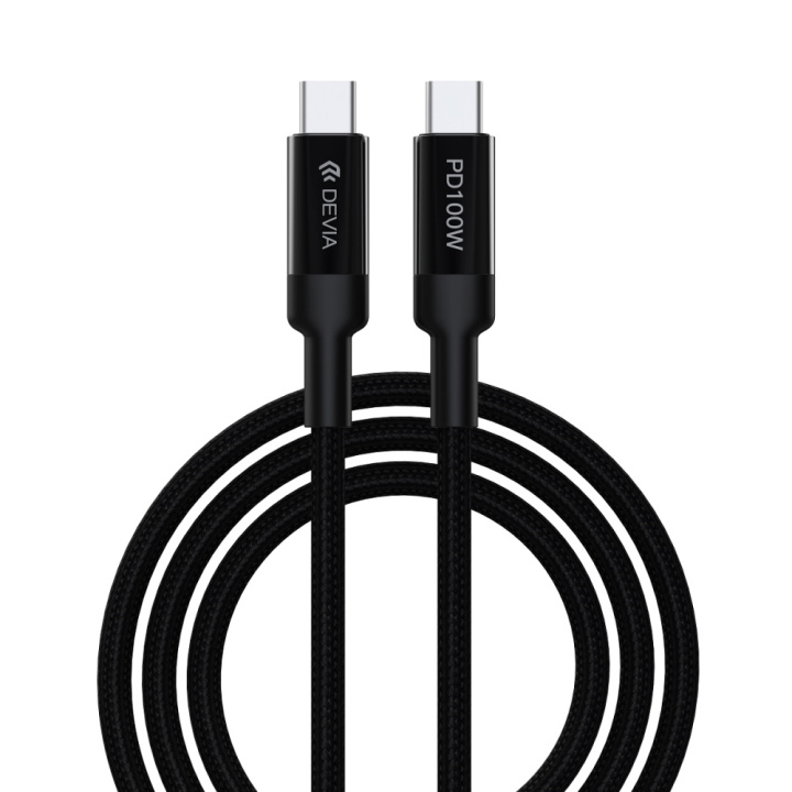 Devia kabel EC309 Extreme PD USB-C - USB-C 1,5 m 100W svart in the group SMARTPHONE & TABLETS / Chargers & Cables / Cables / Cables Type C at TP E-commerce Nordic AB (C78596)