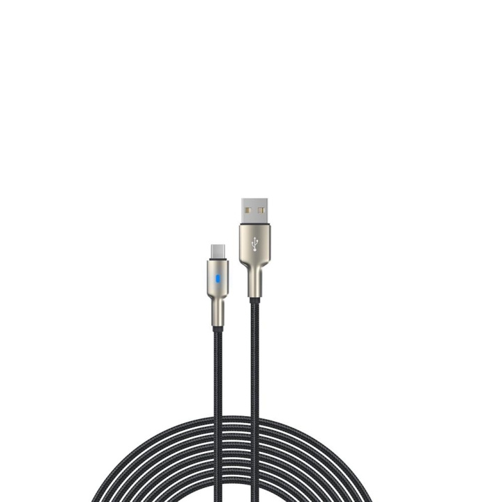 Devia kabel Mars EC313 USB - USB-C 1,5 m 2,1A svart in the group SMARTPHONE & TABLETS / Chargers & Cables / Cables / Cables Type C at TP E-commerce Nordic AB (C78606)