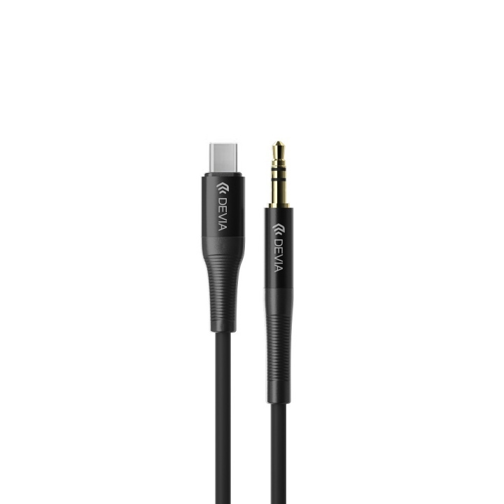 Devia ljudkabel Ipure EC620 jack 3,5 mm - USB-C 1m svart in the group HOME ELECTRONICS / Cables & Adapters / Audio analog / 3.5 mm at TP E-commerce Nordic AB (C78610)