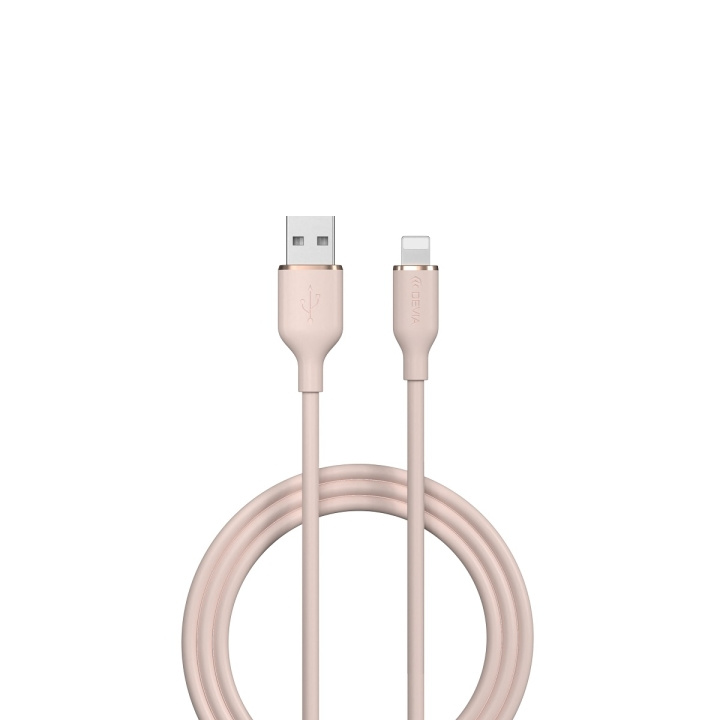 Devia kabel Jelly EC630 USB - Lightning 1,2 m 2,4A rosa in the group SMARTPHONE & TABLETS / Chargers & Cables / Cables / Cables Lightning at TP E-commerce Nordic AB (C78632)