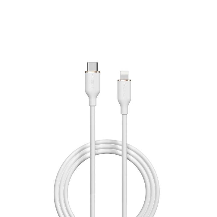 Devia kabel Jelly EC631 USB-C - Lightning 1,2 m 27W vit in the group SMARTPHONE & TABLETS / Chargers & Cables / Cables / Cables Lightning at TP E-commerce Nordic AB (C78638)