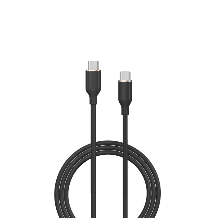 Devia kabel Jelly EC632 USB-C - USB-C 1,2 m 60W 3A svart in the group SMARTPHONE & TABLETS / Chargers & Cables / Cables / Cables Type C at TP E-commerce Nordic AB (C78641)