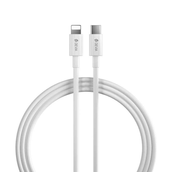 Devia kabel Smart EC146 PD USB-C - Lightning 2,0 m 3A vit in the group SMARTPHONE & TABLETS / Chargers & Cables / Cables / Cables Lightning at TP E-commerce Nordic AB (C78652)