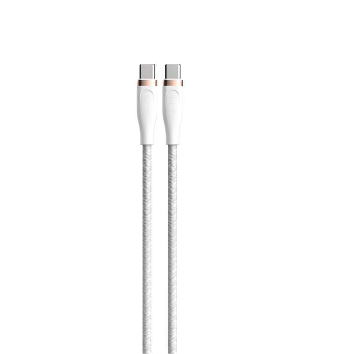 Devia kabel Star EC320 PD USB-C - USB-C 1,5 m 60W 3A vit in the group SMARTPHONE & TABLETS / Chargers & Cables / Cables / Cables Type C at TP E-commerce Nordic AB (C78668)