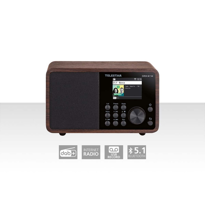 TELESTAR DIRA M 14i Multifunction Radio Wood in the group HOME ELECTRONICS / Audio & Picture / Home cinema, Hifi & Portable / Radio & Alarm clocks / Radio at TP E-commerce Nordic AB (C78697)