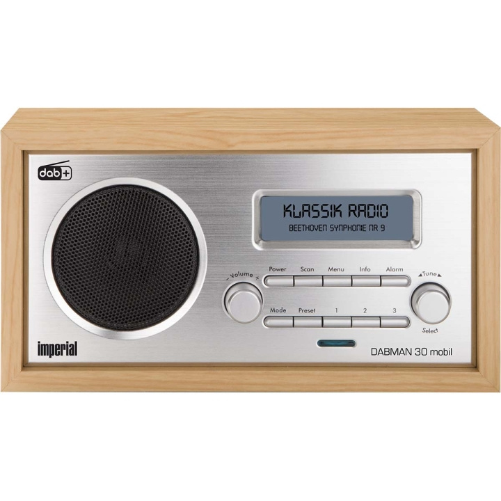 imperial DABMAN 30 Mobile DAB+ / FM radio Wood in the group HOME ELECTRONICS / Audio & Picture / Home cinema, Hifi & Portable / Radio & Alarm clocks / Radio at TP E-commerce Nordic AB (C78718)