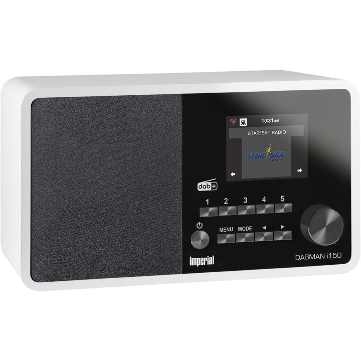 imperial DABMAN i150 Compact Hybrid Radio for Internet / DAB+ / FM White in the group HOME ELECTRONICS / Audio & Picture / Home cinema, Hifi & Portable / Radio & Alarm clocks at TP E-commerce Nordic AB (C78720)