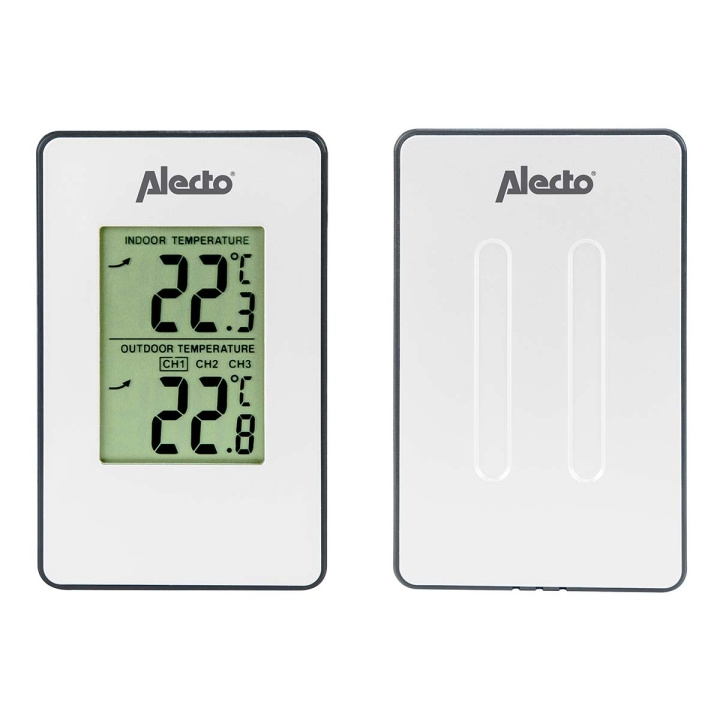 Alecto Weather station with wireless sensor White in the group HOME, HOUSEHOLD & GARDEN / Fans & Climate products / Thermometers & Weather stations at TP E-commerce Nordic AB (C78732)