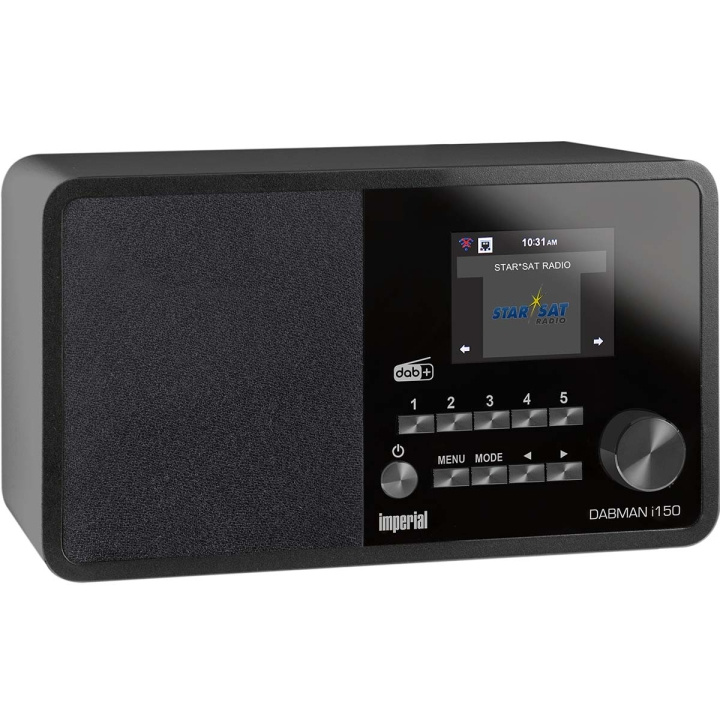 imperial DABMAN i150 Compact Hybrid Radio for Internet / DAB+ / FM Black in the group HOME ELECTRONICS / Audio & Picture / Home cinema, Hifi & Portable / Radio & Alarm clocks / Radio at TP E-commerce Nordic AB (C78749)