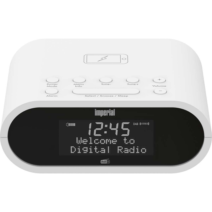 imperial DABMAN d20 DAB+ and FM radio alarm clock White in the group HOME ELECTRONICS / Audio & Picture / Home cinema, Hifi & Portable / Radio & Alarm clocks at TP E-commerce Nordic AB (C78752)