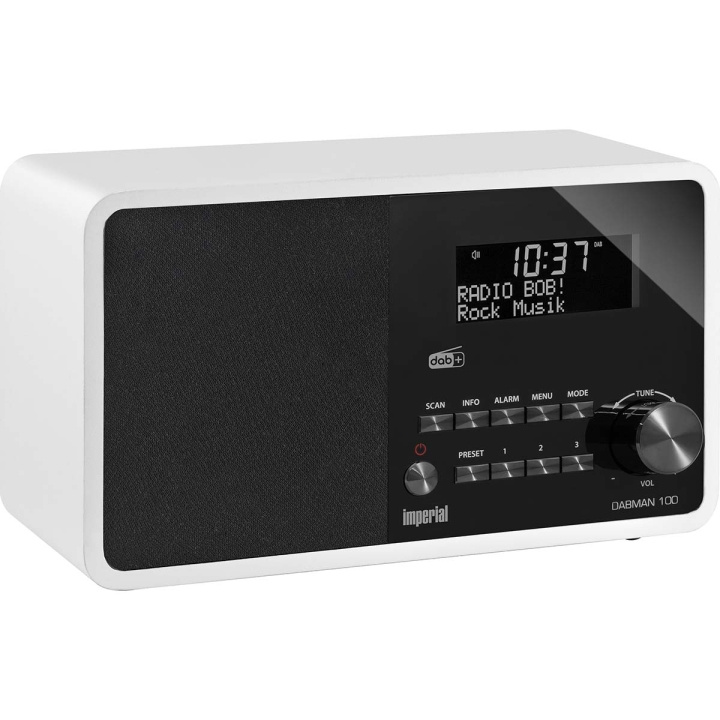 imperial DABMAN 100 DAB+ / FM Radio White in the group HOME ELECTRONICS / Audio & Picture / Home cinema, Hifi & Portable / Radio & Alarm clocks / Radio at TP E-commerce Nordic AB (C78806)