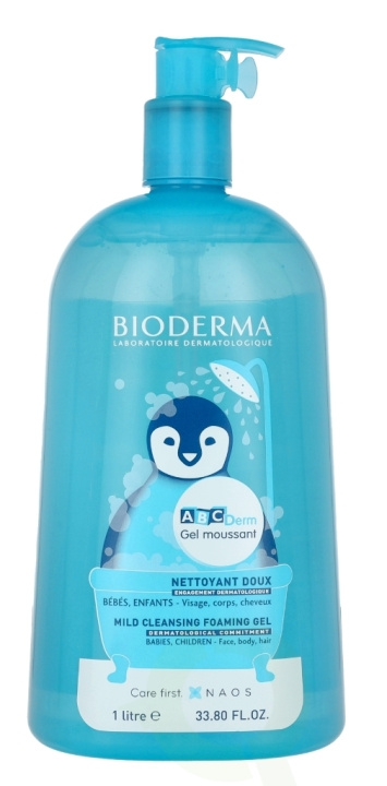 Bioderma ABCDerm Mild Cleansing Foaming Gel 1000 ml in the group BEAUTY & HEALTH / Skin care / Body health / Bath & Shower gels at TP E-commerce Nordic AB (C78841)