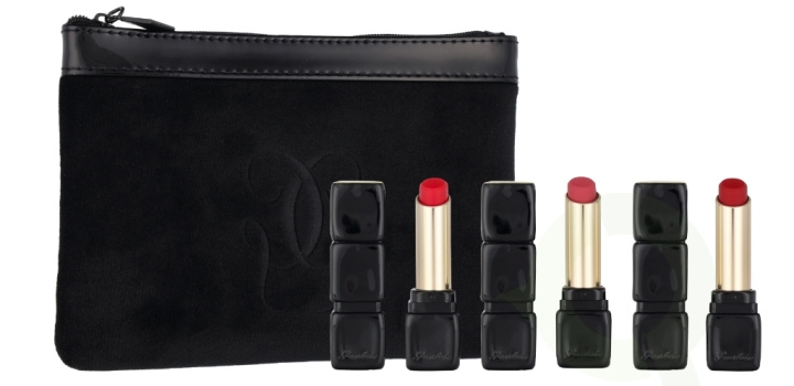 Guerlain Kiss Kiss Tender Matte Lipstick Trio Set 8.4 g 3x2.8gr - #775 Kiss Rouge/#219 Tender Rose/#940 My Rouge/Pouch in the group BEAUTY & HEALTH / Makeup / Lips / Lipstick at TP E-commerce Nordic AB (C78901)