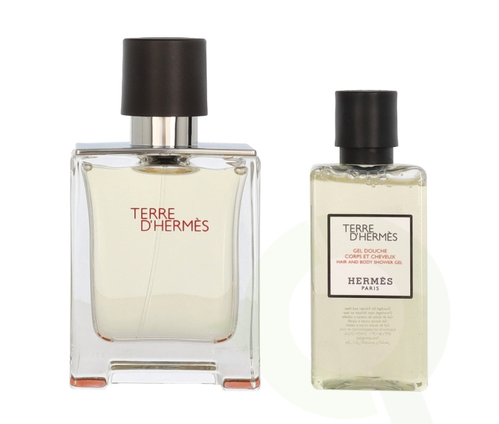 Hermes Terre D\'Hermes Giftset 90 ml Edt Spray 50ml/Hair and Body Shower Gel 40 ml in the group BEAUTY & HEALTH / Gift sets / Gift sets for her at TP E-commerce Nordic AB (C78938)